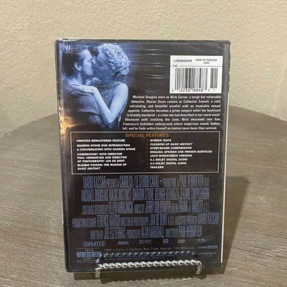 Basic Instinct DVD Movie Unrated Directors Cut Michael Douglas - Picture 2 of 2